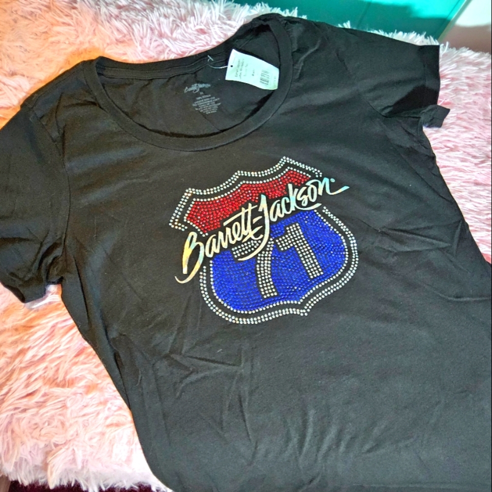 Barrett-Jackson sparkly tshirt size medium